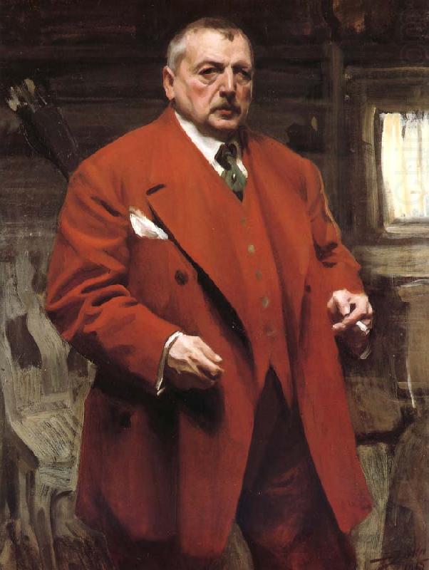 Self-portrait in red, Anders Zorn